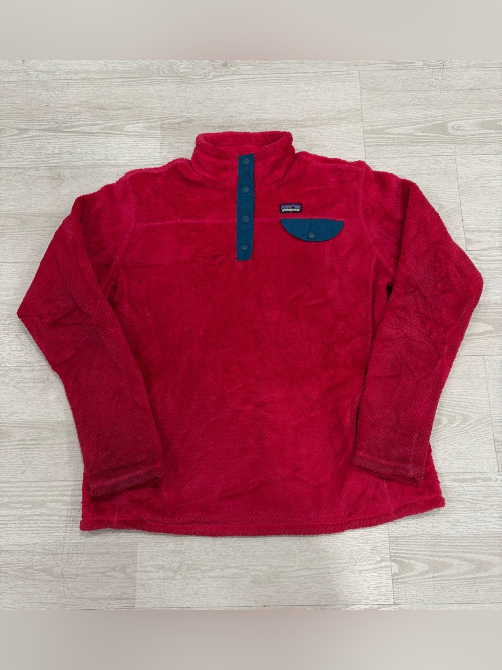 Patagonia Women’s Pink Re Tool Snap-T fleece pullover SIZE Youth XXL 16/18